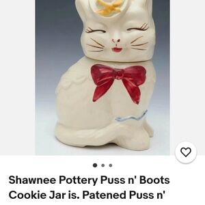 Shawnee Pottery Puss n' Boots Cookie Jar
